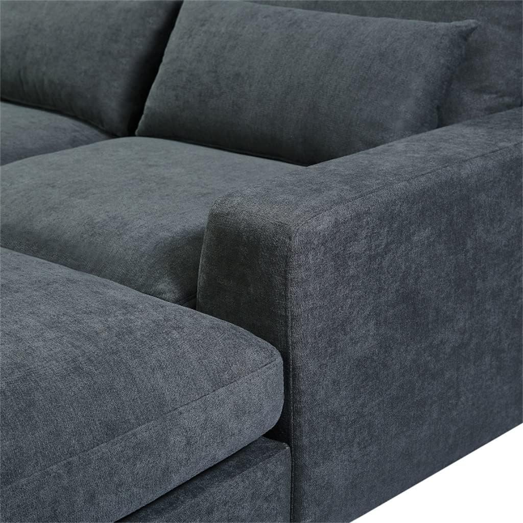 Large Sectional Sofa, Convertible Sofa Couch with Reversible Chaise for Living Room