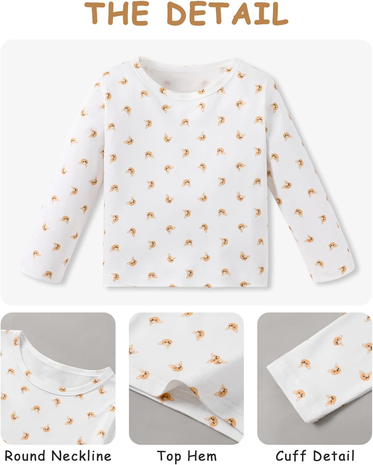 YALLET Toddler Boy Clothes Cute Long Sleeve Tops + Comfortable Overalls Jumpsuit Pants Outfits Sets 12M-5T - Image 2