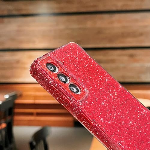 Miniatura 5 de MINSCOSE Funda compatible con Samsung Galaxy S21 Plus 5G, bonita funda delgada con purpurina fina, a prueba de golpes, de TPU para mujeres y niñas,