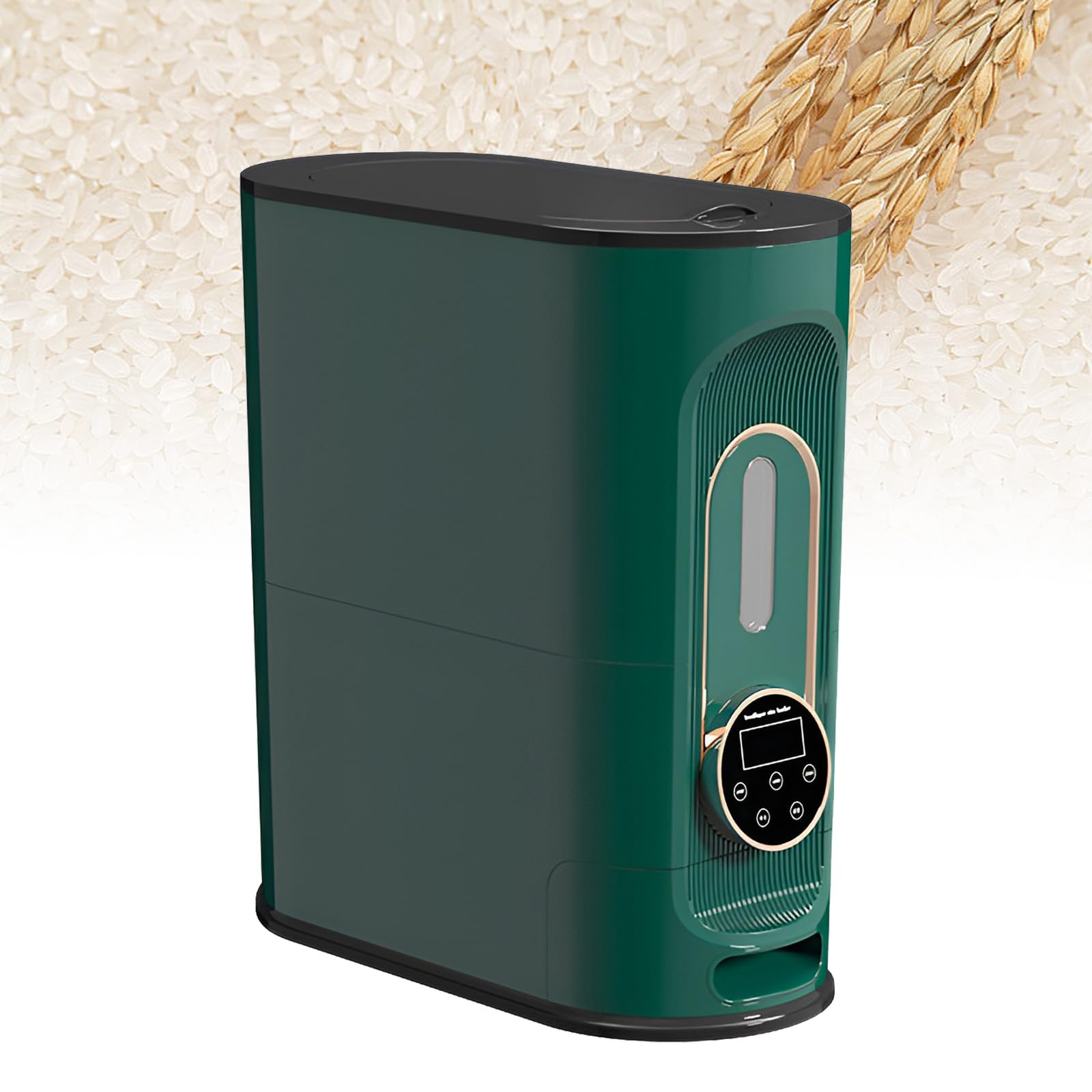 Dispensador automático de arroz contra humedad y polillas con medidor digital