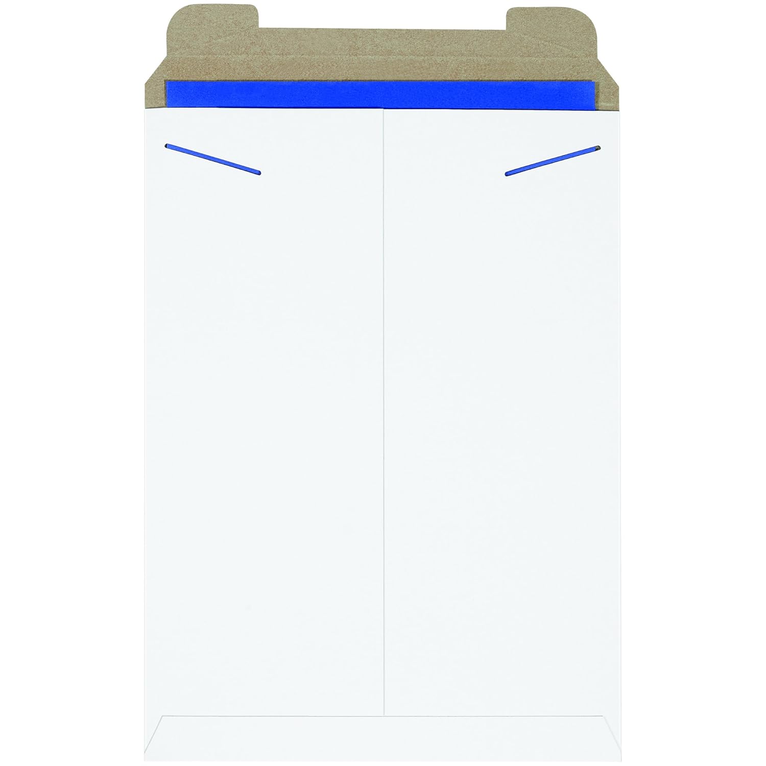 Aviditi 13" x 18" Stayflats Rigid Flat Mailers, White, for Keeping Documents, Photos, and Artwork Protected During Shipping (100 Pack)