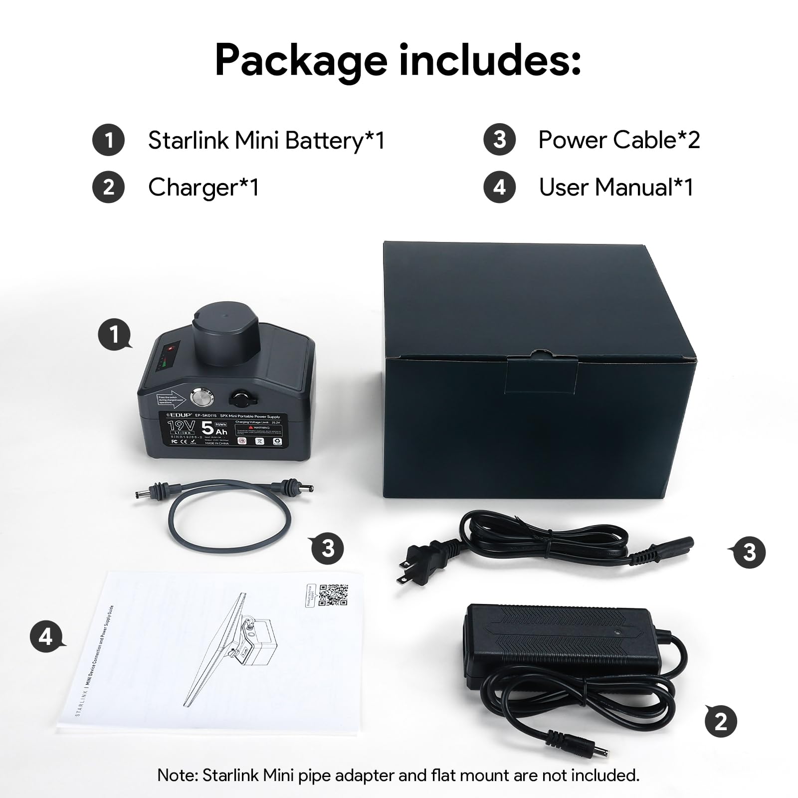 Amazon | MSAFF Starlink Mini バッテリーパック 19V/5Ah 95Wh
