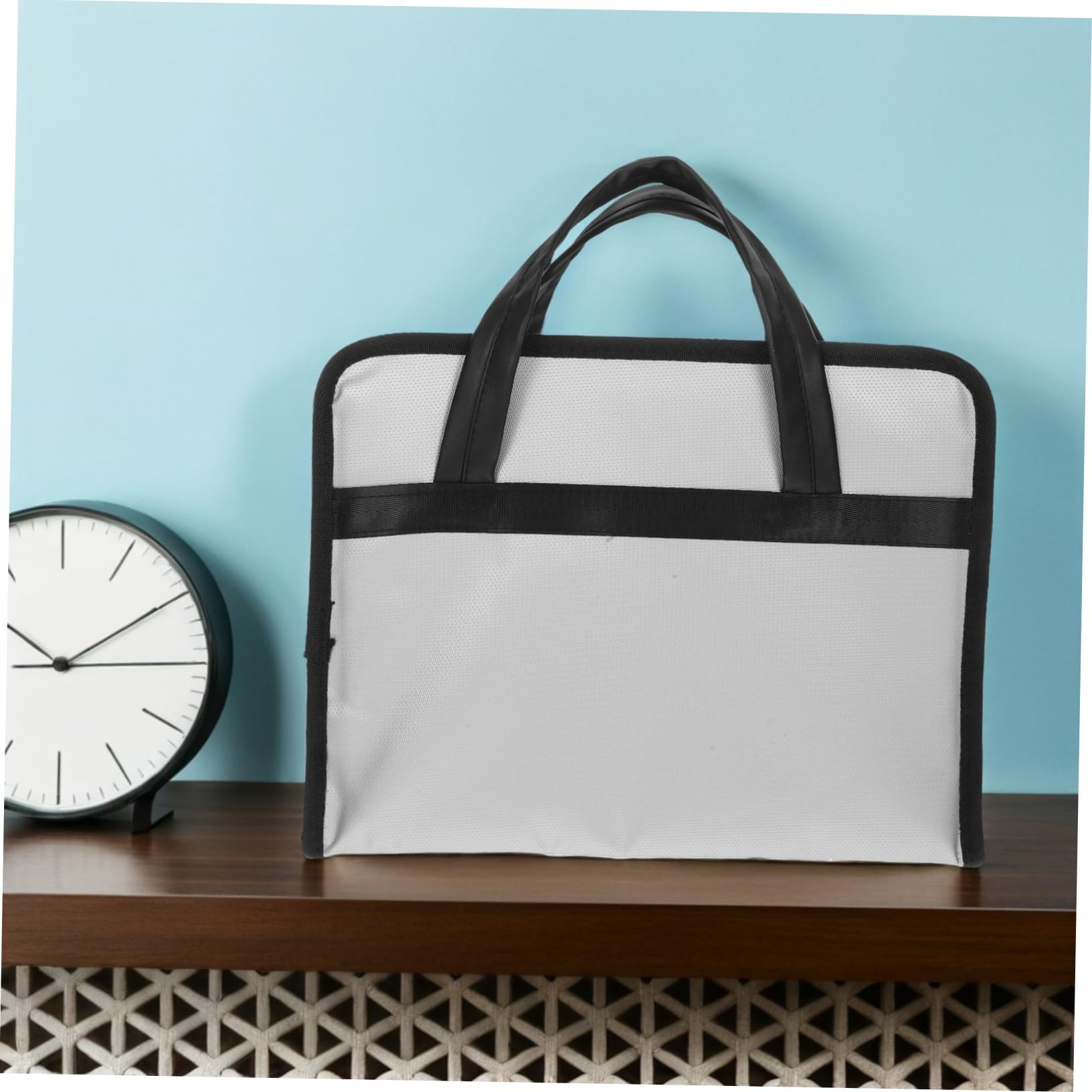 Borsa Portadocumenti Ignifuga da Viaggio per Affari, Fibra di Vetro | Design Professionale, Scomparti Multipli per Riunioni in Ufficio, Custodia per Documenti e Accessori Importanti