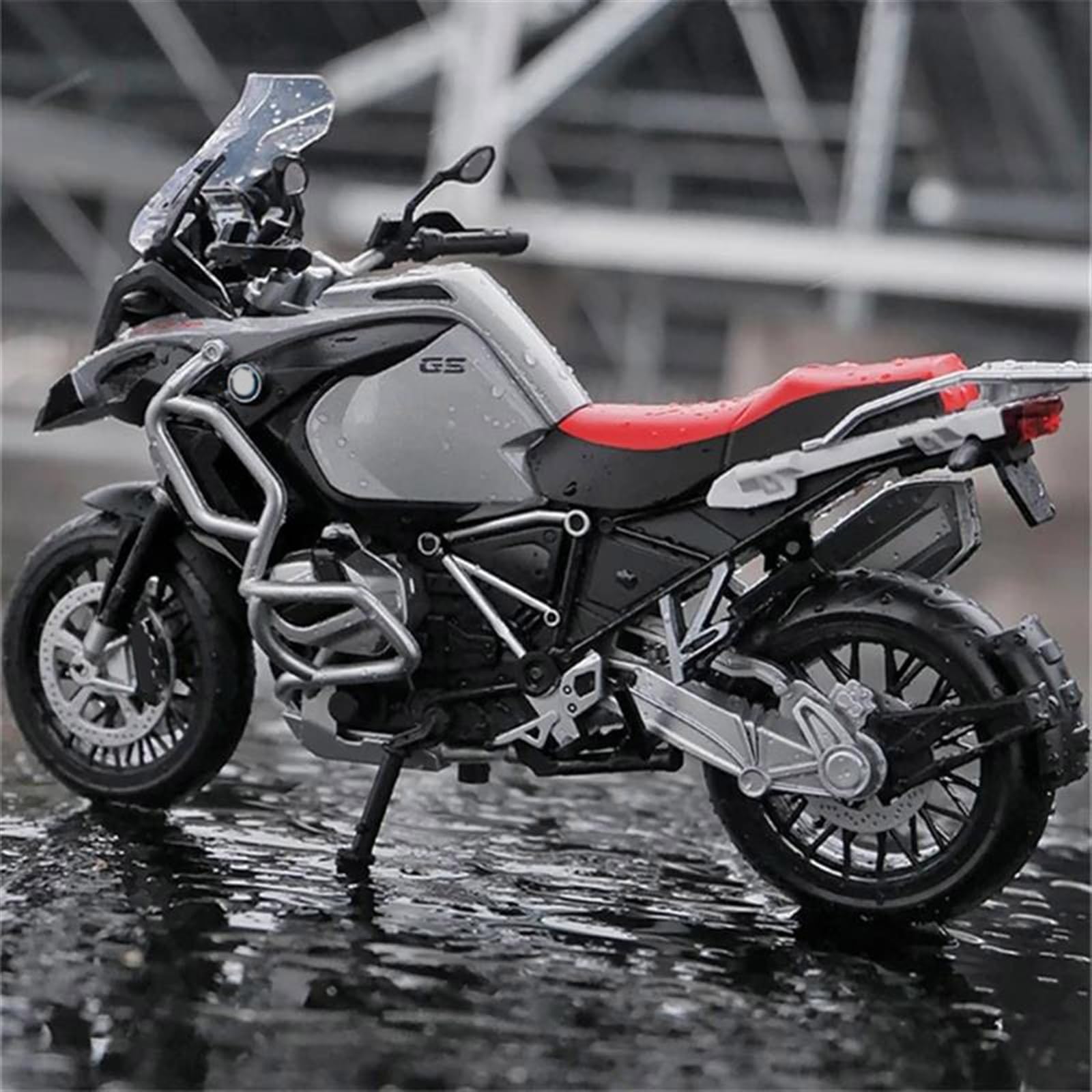 SEYXF Motorbike Toy 1/12 for BMW R 1250 GS Motorcycle Alloy Model Diecast Metal Toy Simulation Collection(with Foam Box)