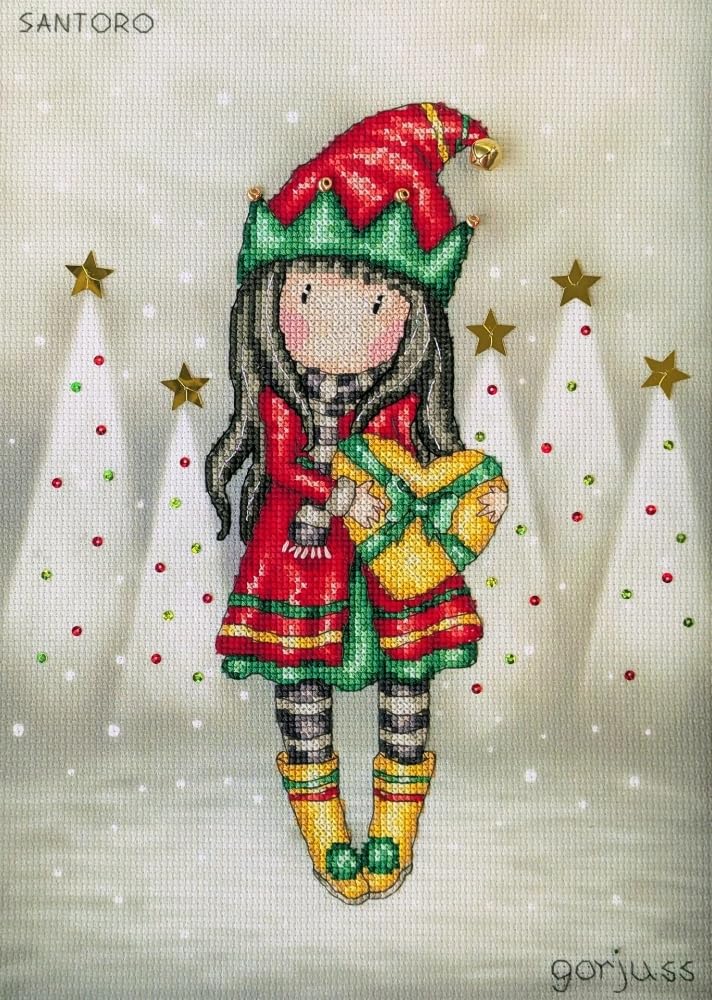 Bothy Threads Counted Cross Stitch Kit - Jingle Belle