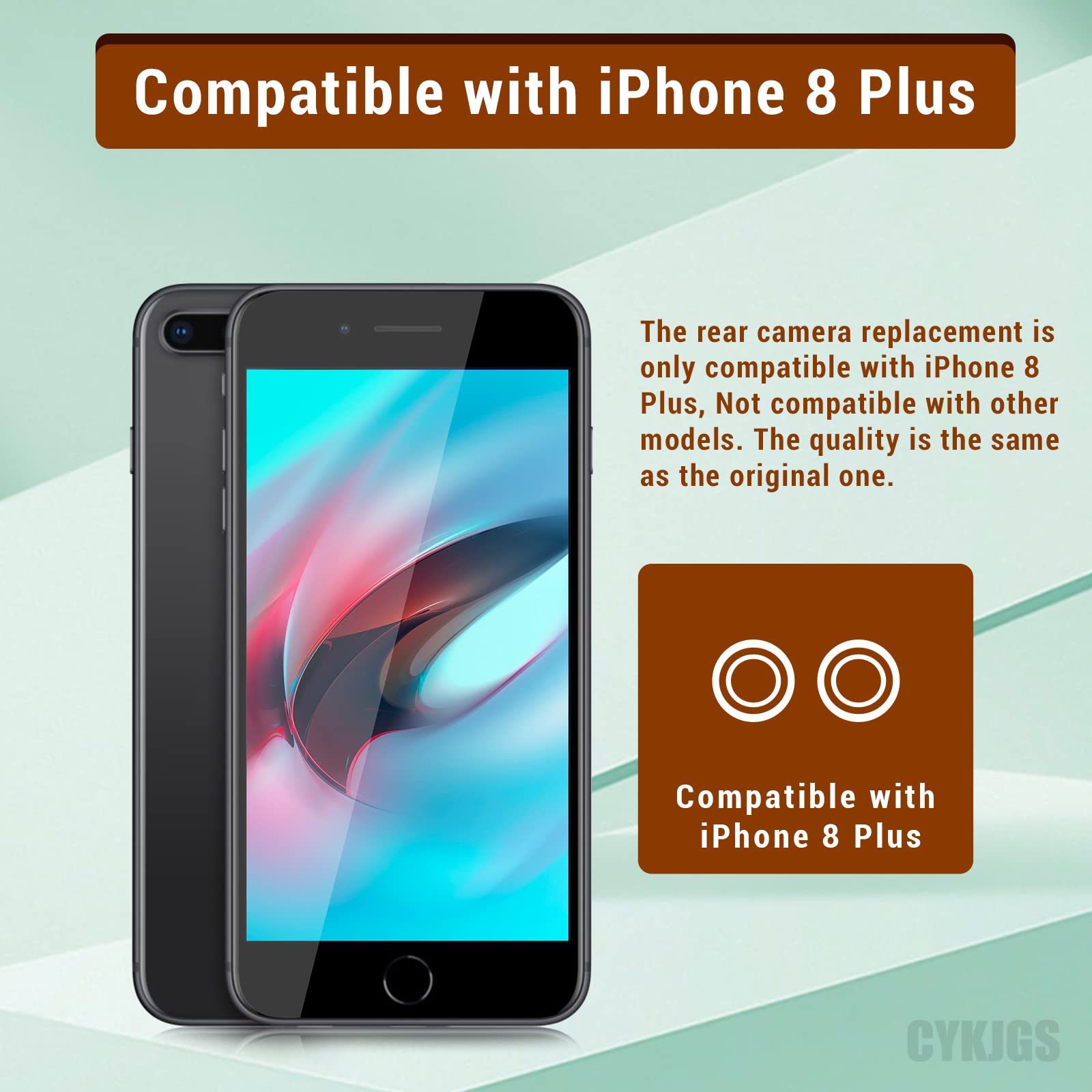 Amazon.com: CYKJGS for iPhone 8 Plus Main Rear Back Camera