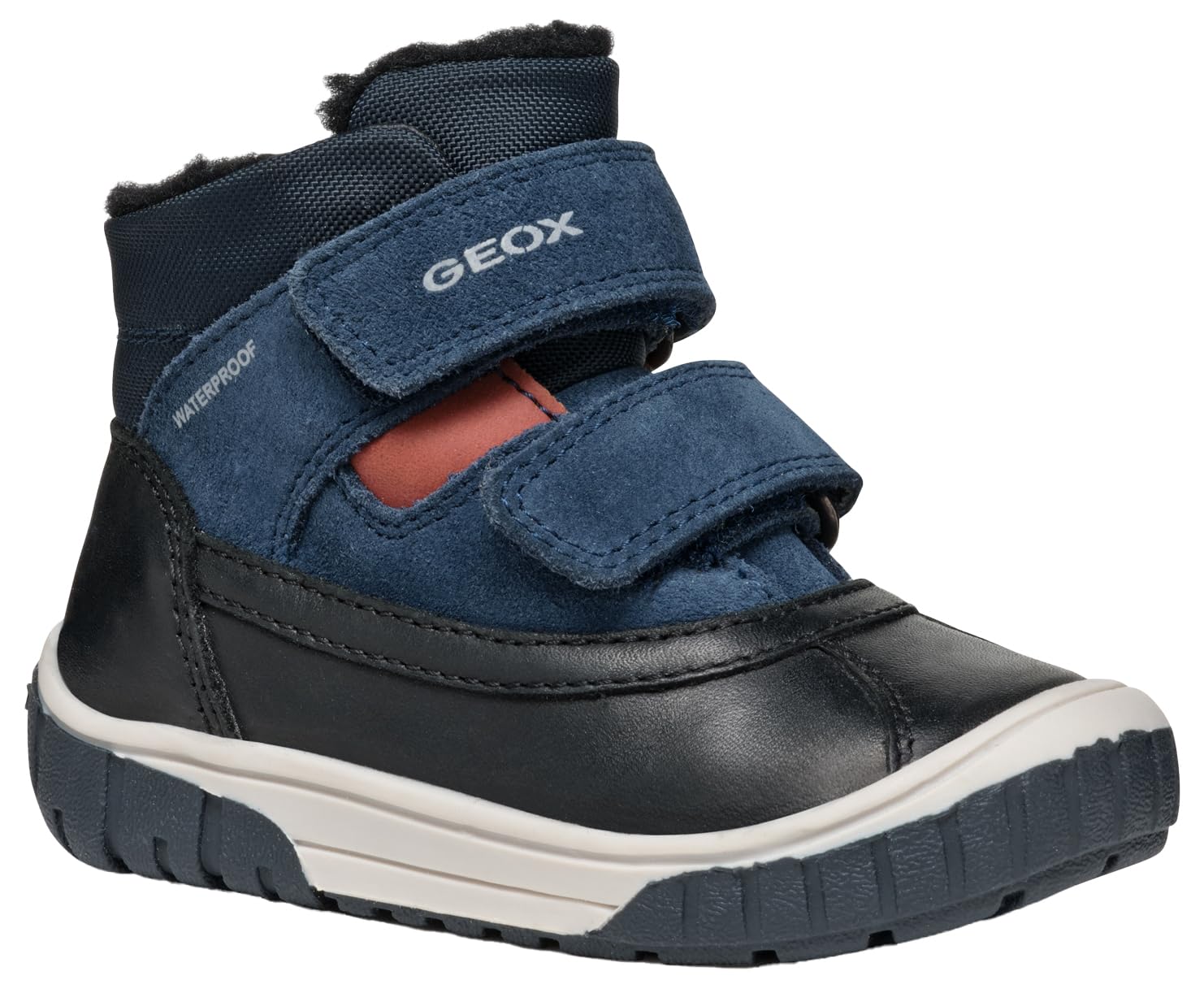 Geox B OMAR BOY WPF C, Ankle Boot, BLACK/NAVY,