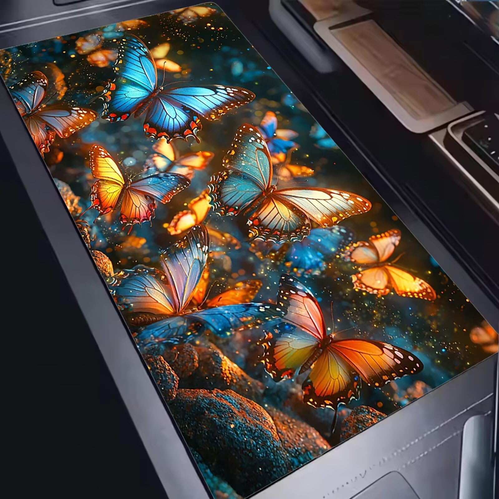 Podkładka pod mysz 1200 x 600 mm Podkładka pod mysz dla graczy, biurkowa mysz ultra cienka antypoślizgowa gumowa podstawa zmywalna ulepszona precyzja do komputera, komputera, pracy zwierząt domowych