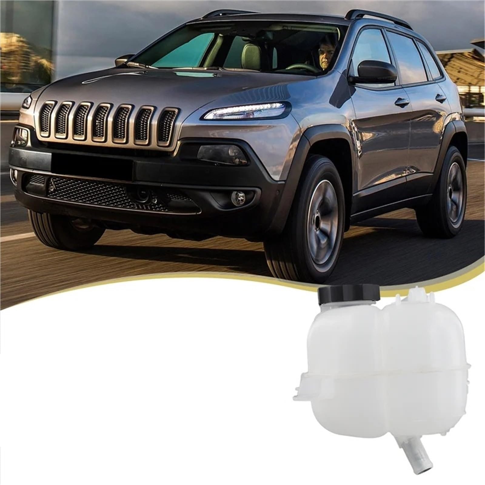 Vaschette Liquido Radiatori Per Jeep Per Cherokee 2014-2018 Serbatoio Di Espansione Del Liquido Raffreddamento Dell'auto 68102155AC 53332095