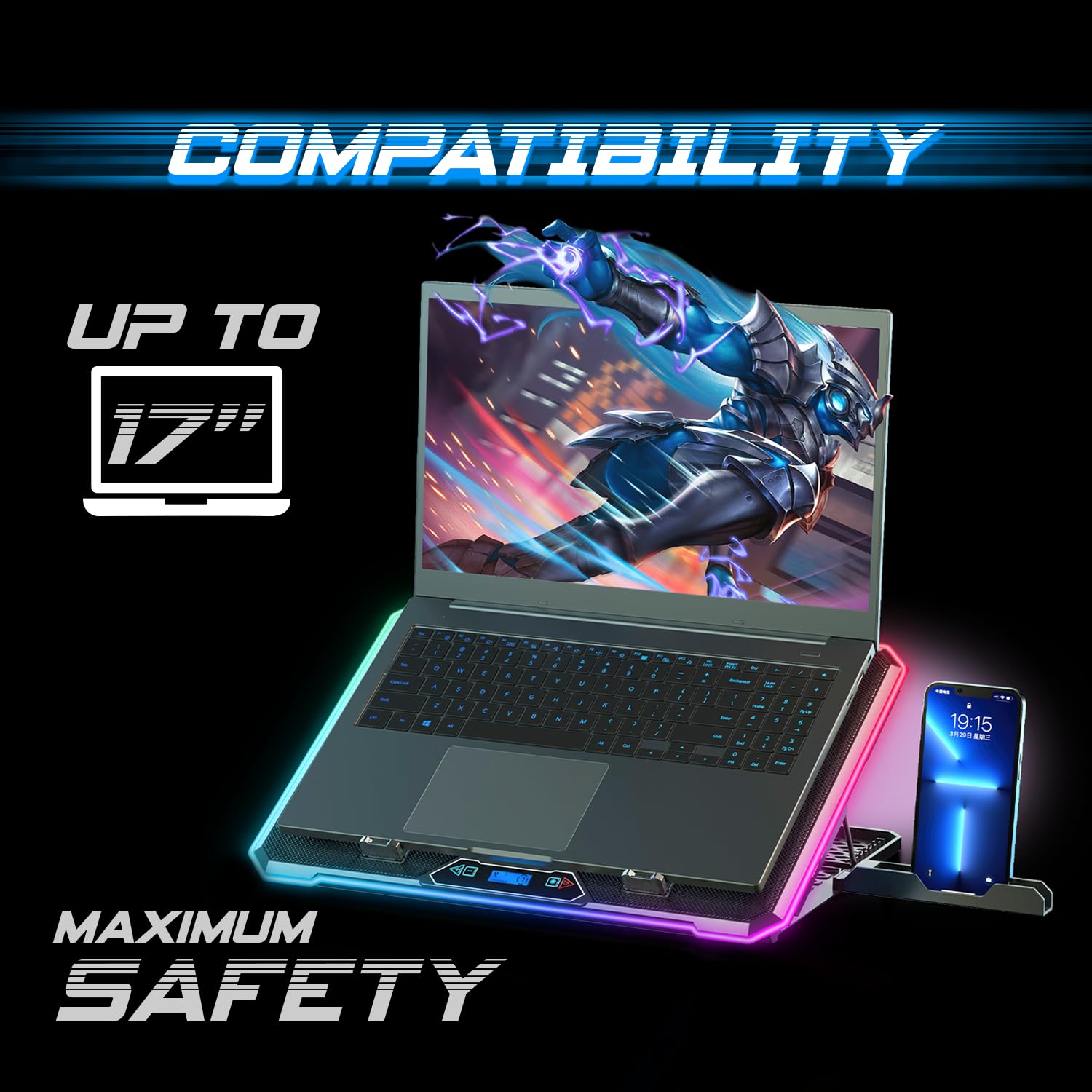 Base di Raffreddamento per PC Portatile Spirit of Gamer Airblade 1300