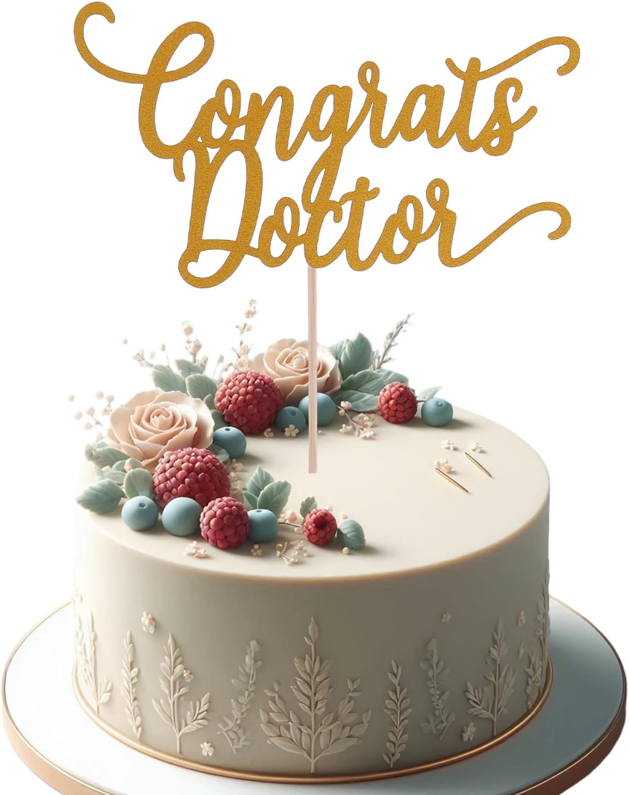 Congrats Doctor Cake Topper - Graduation & Medical School Celebrations Grad Party Decorations, Doctor Crab Cake Topper