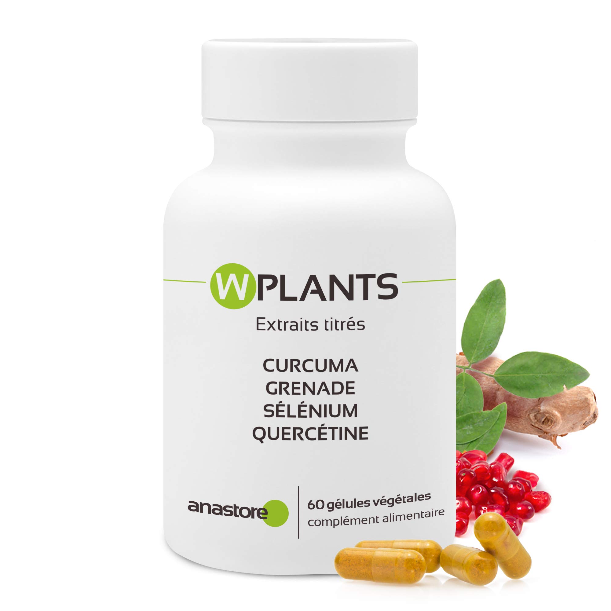 WPLANTS * PACK 3+1 GRATUIT * 317.5 mg / 240 gélules * Articulations (inflammation), Cardiovasculaire, Cerveau, Digestion * Garantie Satisfait ou Rembours * Fabriqué en France