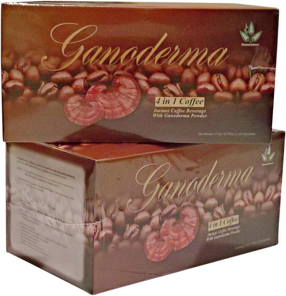 Diamond Interest 4 in 1 CafÃƒ© Healthy Coffee with Ganoderma - Creamer and Sugar (2 Packs)
