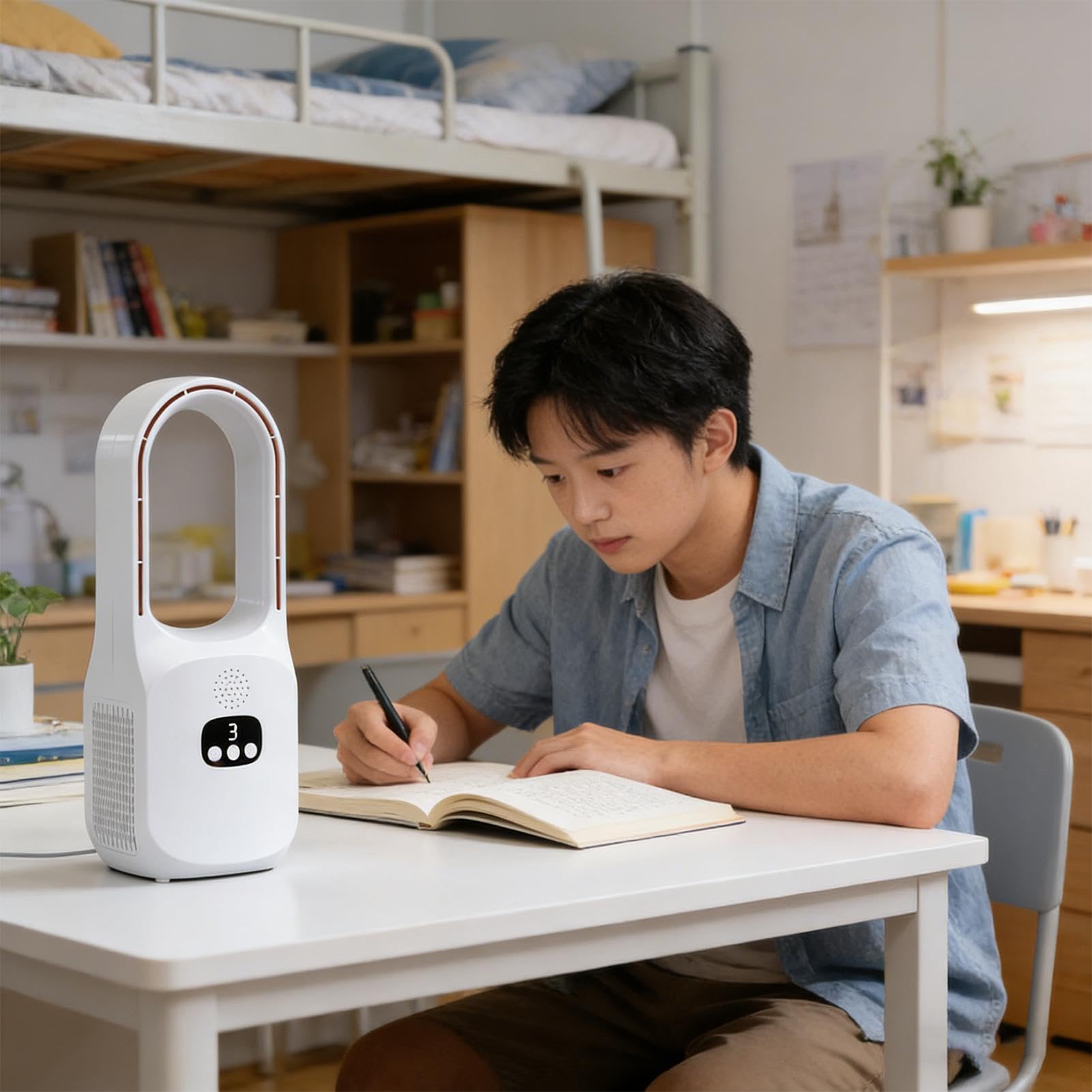 Ventilatore Senza Pale Tavolo Circolatore soffiante portatile oscillante | Ventilatore da tavolo senza pale multifunzione Per Casa Ufficio Soggiorno Camera Da Viaggio Campeggio Esterno