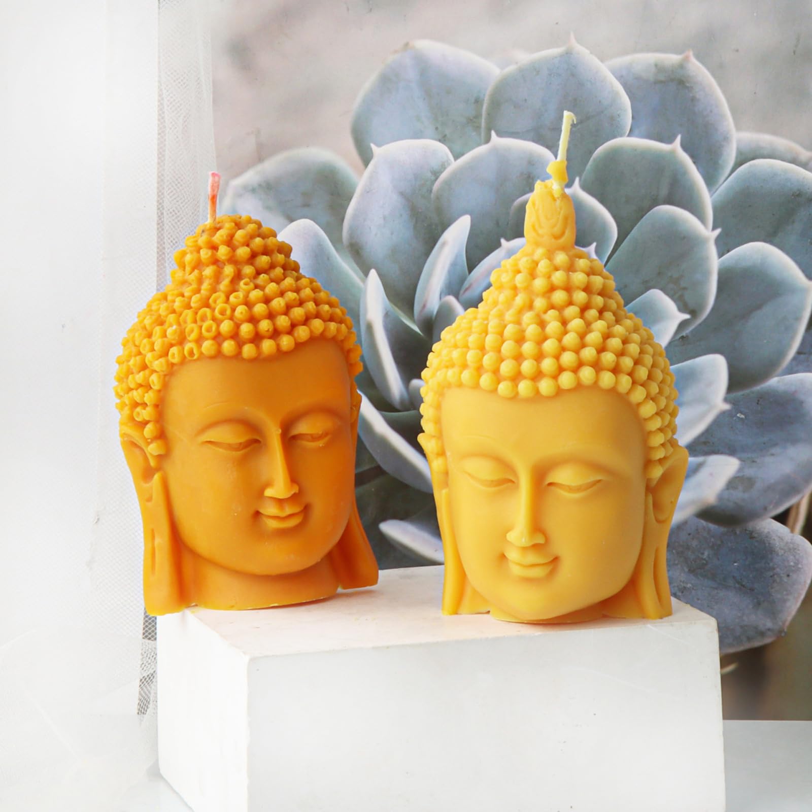 Stampi Per Candele In Silicone A Forma Di Buddha - 2 Pezzi, Per Fai Da Te, Resina E Sapone - Foto 4