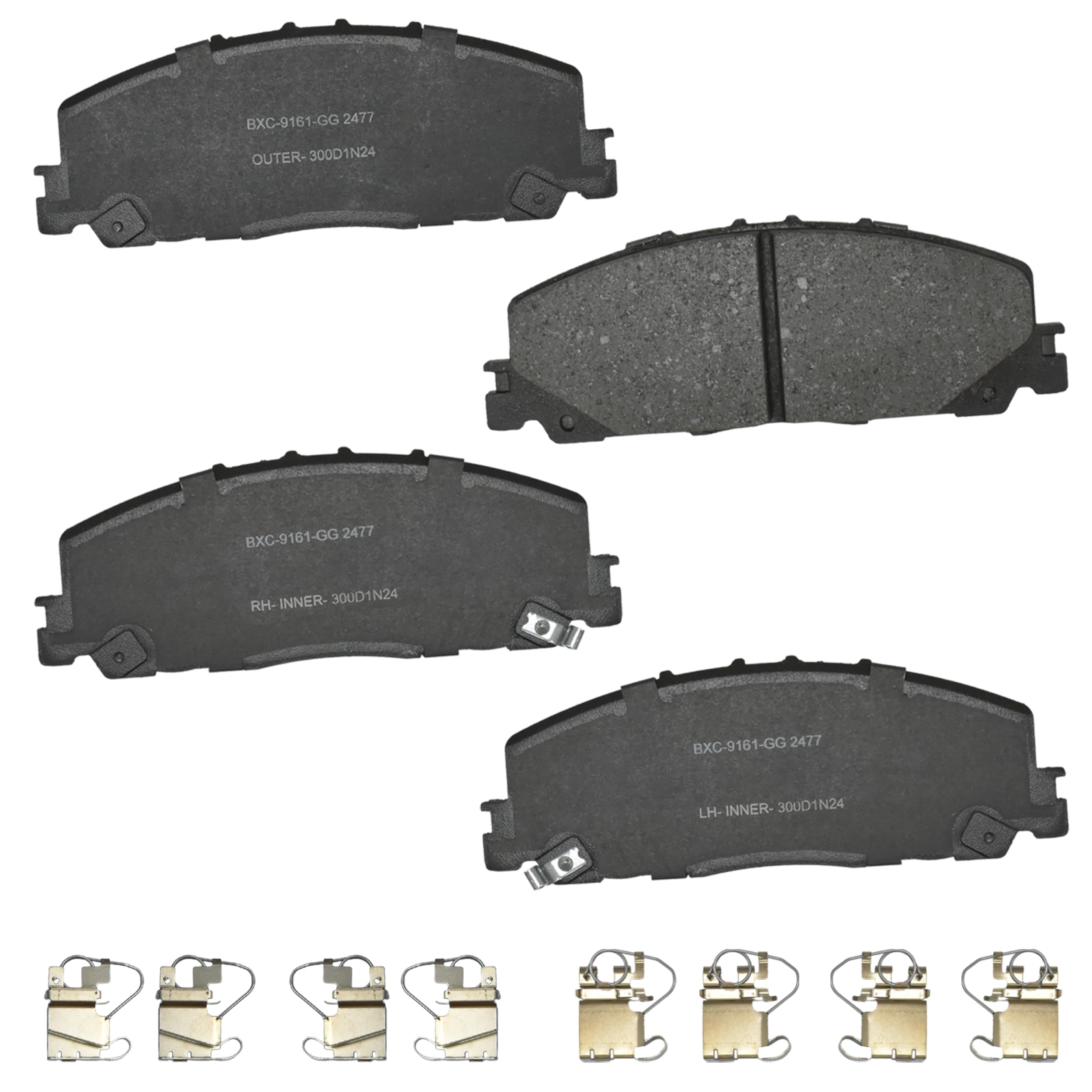 Bendix Premium SBC2477 Ceramic Front Brake Pads for Honda Pilot 2025-2023