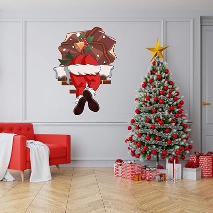 Amazon Co Jp クリスマス 飾り ウォールステッカー 面白い クリスマス泥棒 サンタクロースに変装 Wall Sticker 防水 小物 部屋 装飾品 インテリア 室内 飾り おしゃれ 装飾 飾りつけ パーティー Diy 工具 ガーデン