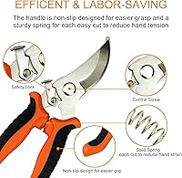 Vista 3 de Pruning Shears, 4 Pack Garden Shears with Gardening gloves, Clippers Handheld, Stainless Steel Garden Snips, Lengnoyp Pruners for Gardening