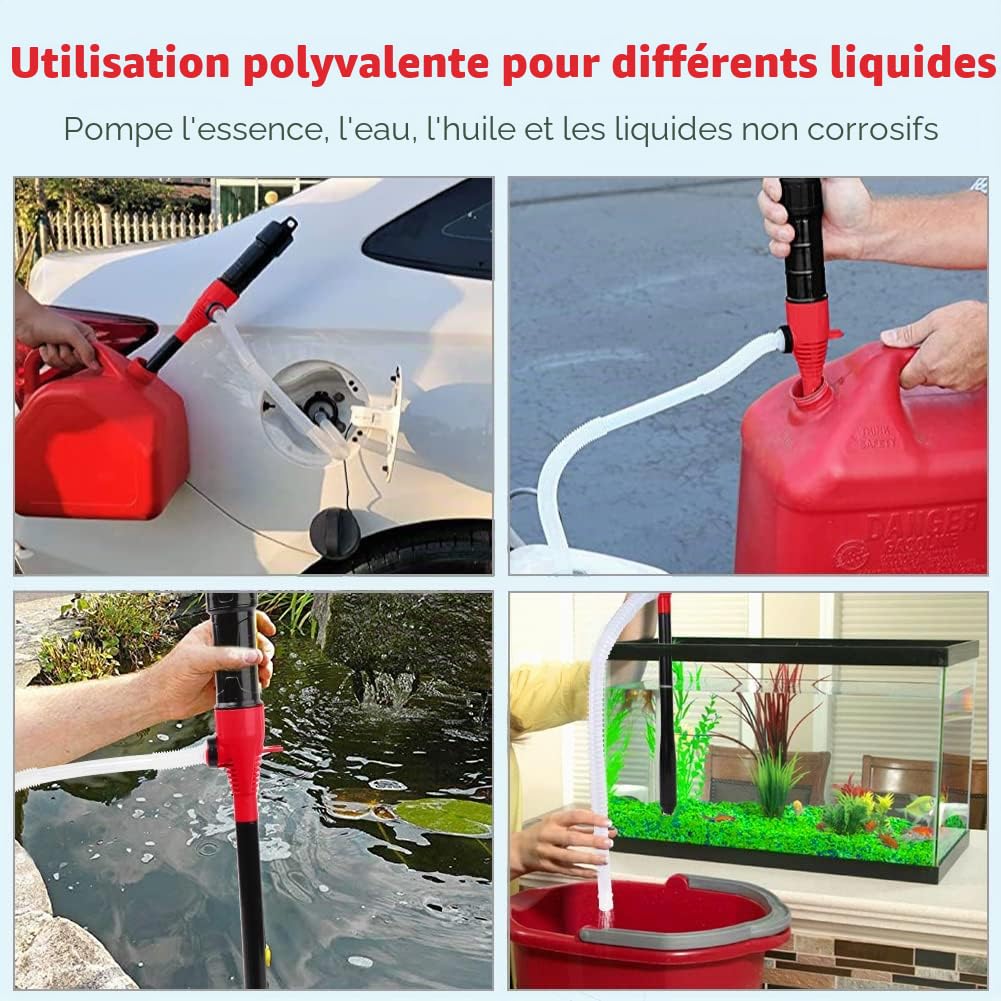 Flintronic Pompe de Transfert à Liquide électrique à Piles - Pour Gaz, Eau, Huile et Autres Liquides