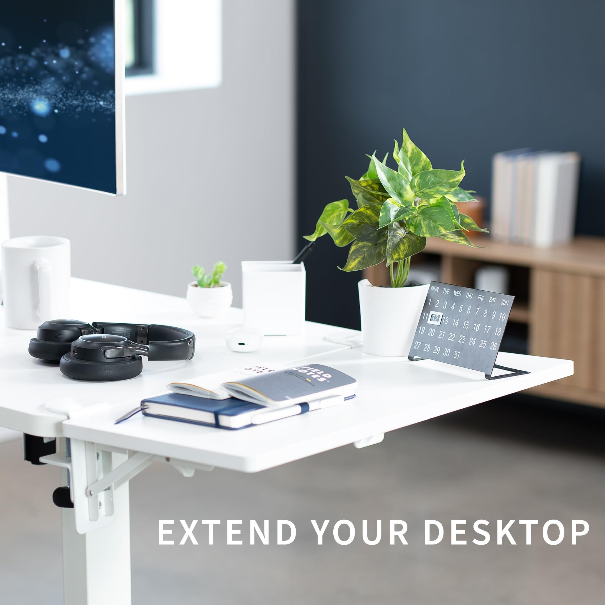 Amazon.com : VIVO Clamp-on 24 x 12 inch Foldable Desk
