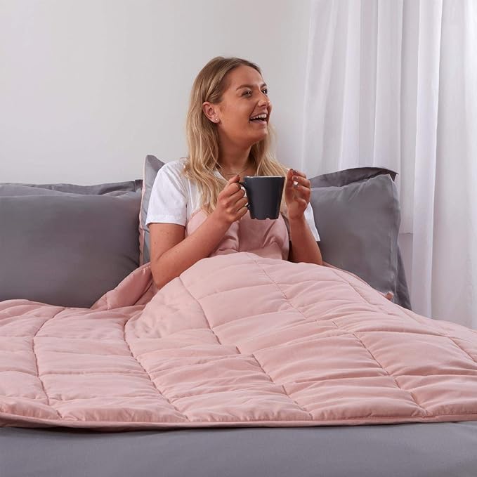 Brentfords Weighted Blanket Blush Pink 125 x 150 cm, 4 kg(9 lb