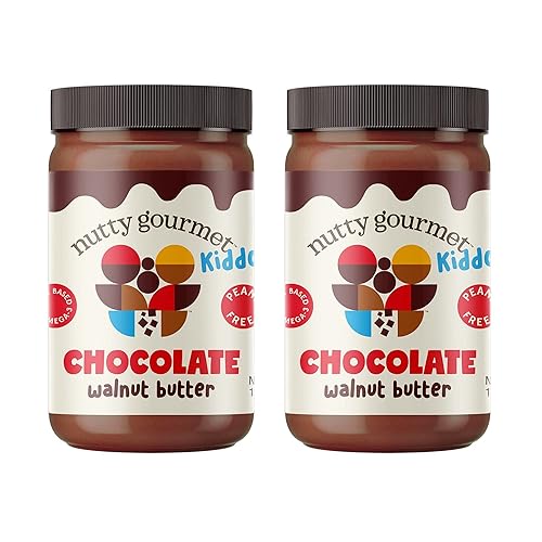 Miniatura 1 de Nutty Gourmet - Mantequilla de nueces de chocolate para untar, mantequilla de nuez de chocolate, baja en azúcar, sin OMG, vegana, sin ingredientes