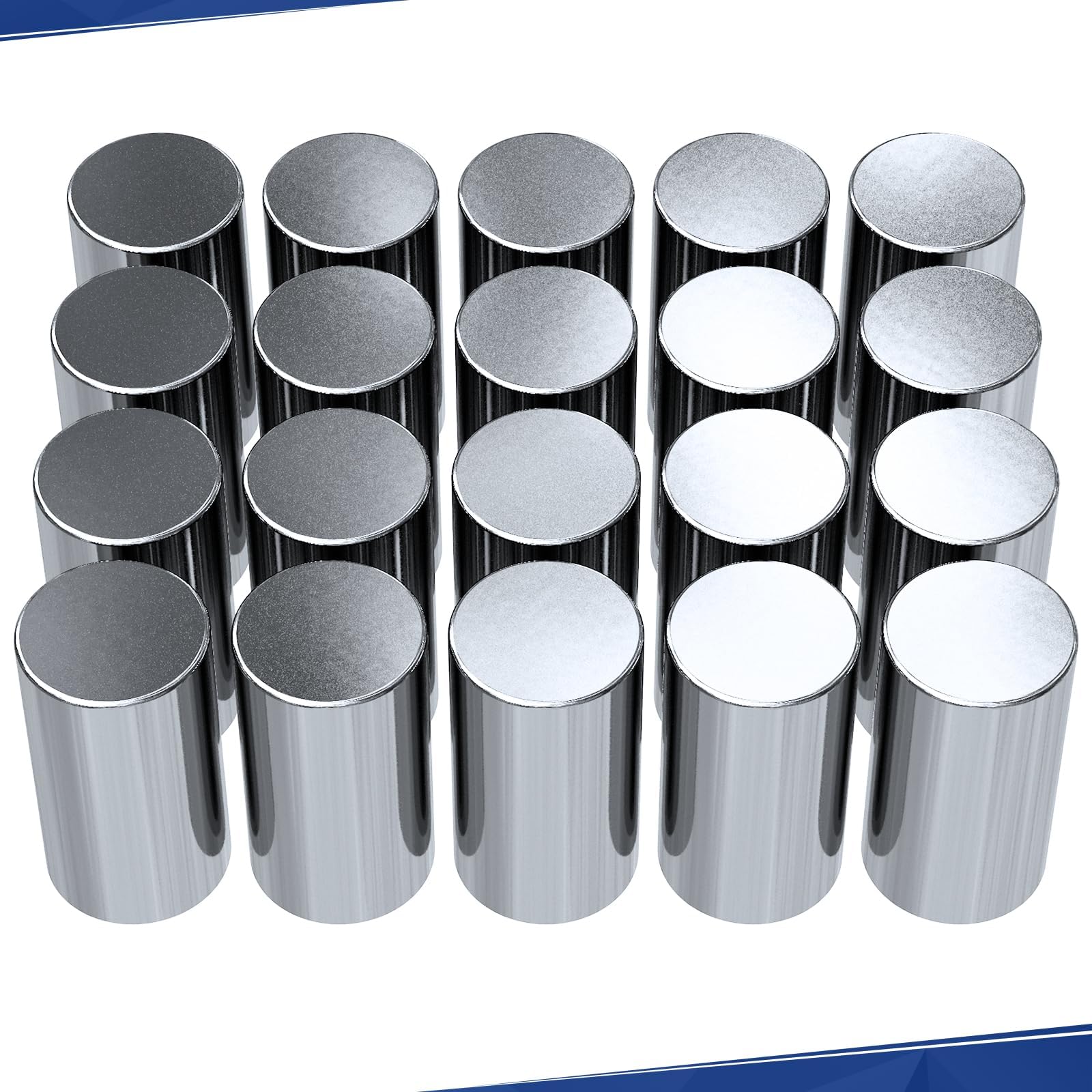 33MM Chrome ABS Plastic with Flange Push on Pointed Lug Nut