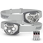 Energizer LED Headlamp PRO (2-Pack), IPX4 Water Resistant Headlamps, High-Performance Head Light for Outdoors, Camping, Running, Storm, Survival LED Light for Emergencies (Batteries Included)