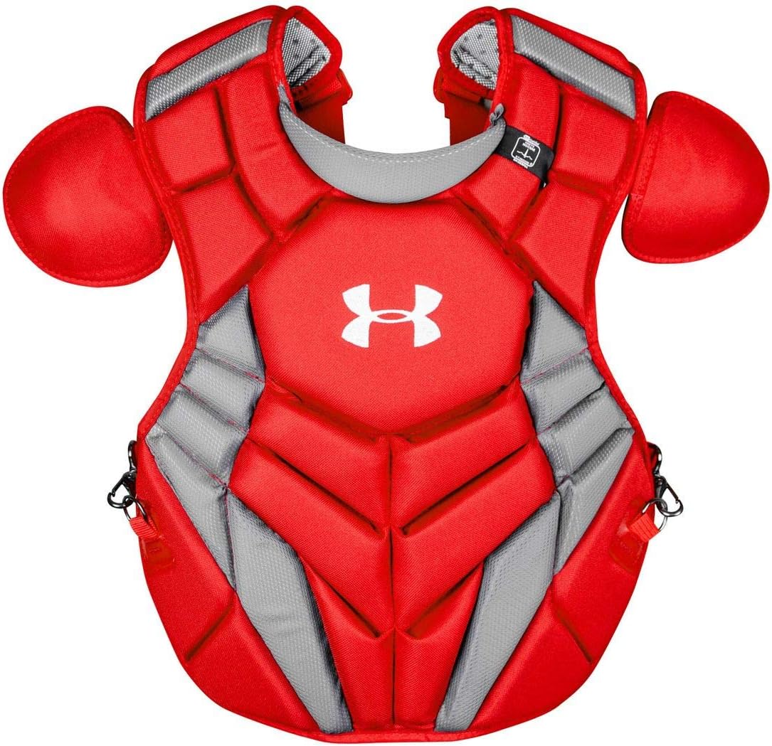 UA UACPCC4-SRP Scarlet Red Senior 12-16 Pro Chest Protector Baseball
