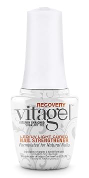 Gelish MINI Vitagel Recovery Nail Strengthener - Strengthening Polish, Base Coat, Fortifies and Repairs Weak, Thin, and Brittle Nails 0.3 oz