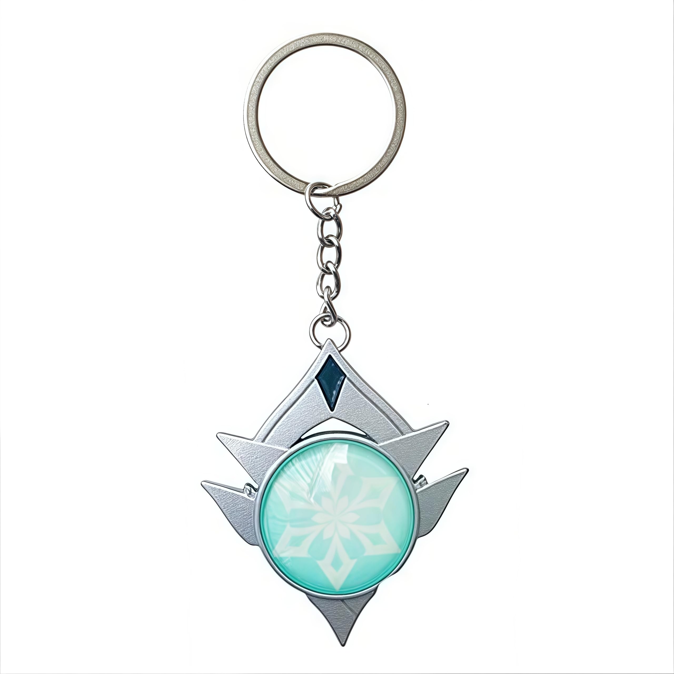Toplucky Yellow Genshin Luminous Key Charms Toy Impact Snezhnaya Cryo Keychain Gold Game Figure Key Chain Pendant Keyring Genshin ​Character