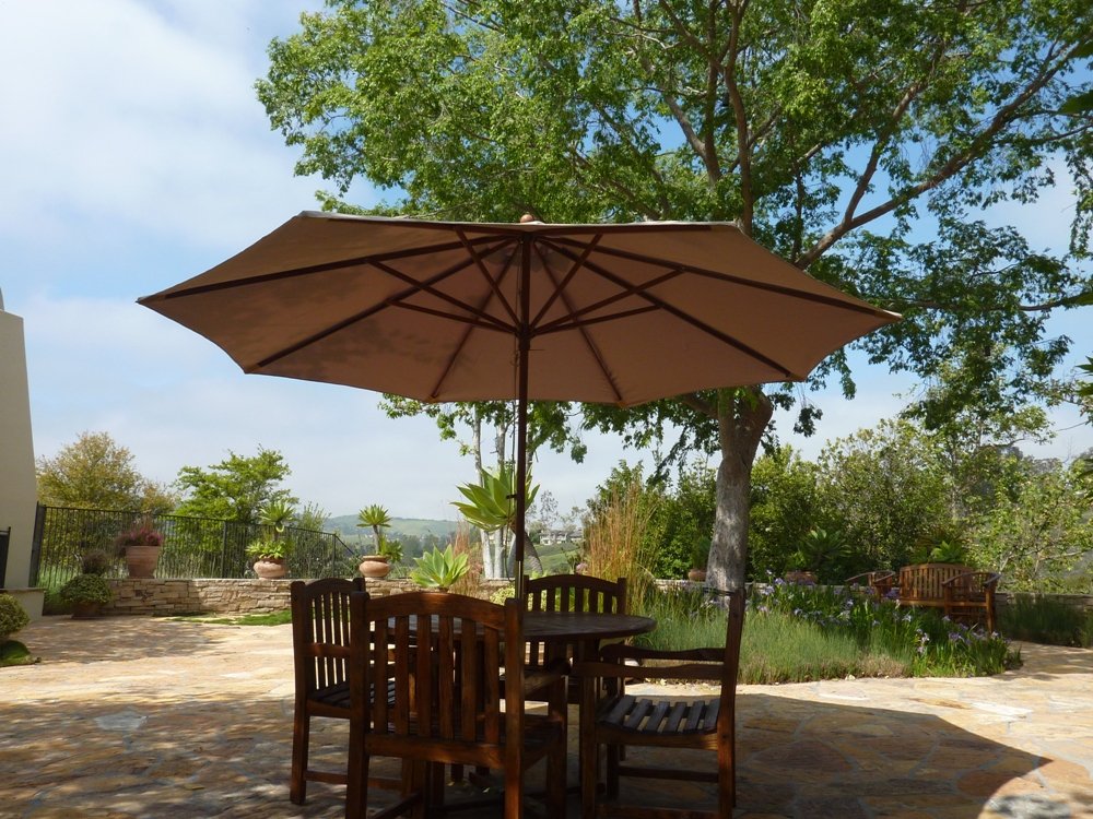 Amazon Com Formosa Covers Replacement Umbrella Canopy For 11ft 8 Rib Market Outdoor Patio Shades In Taupe Ribs Length 64 To 66 Canopy Only Furniture Decor