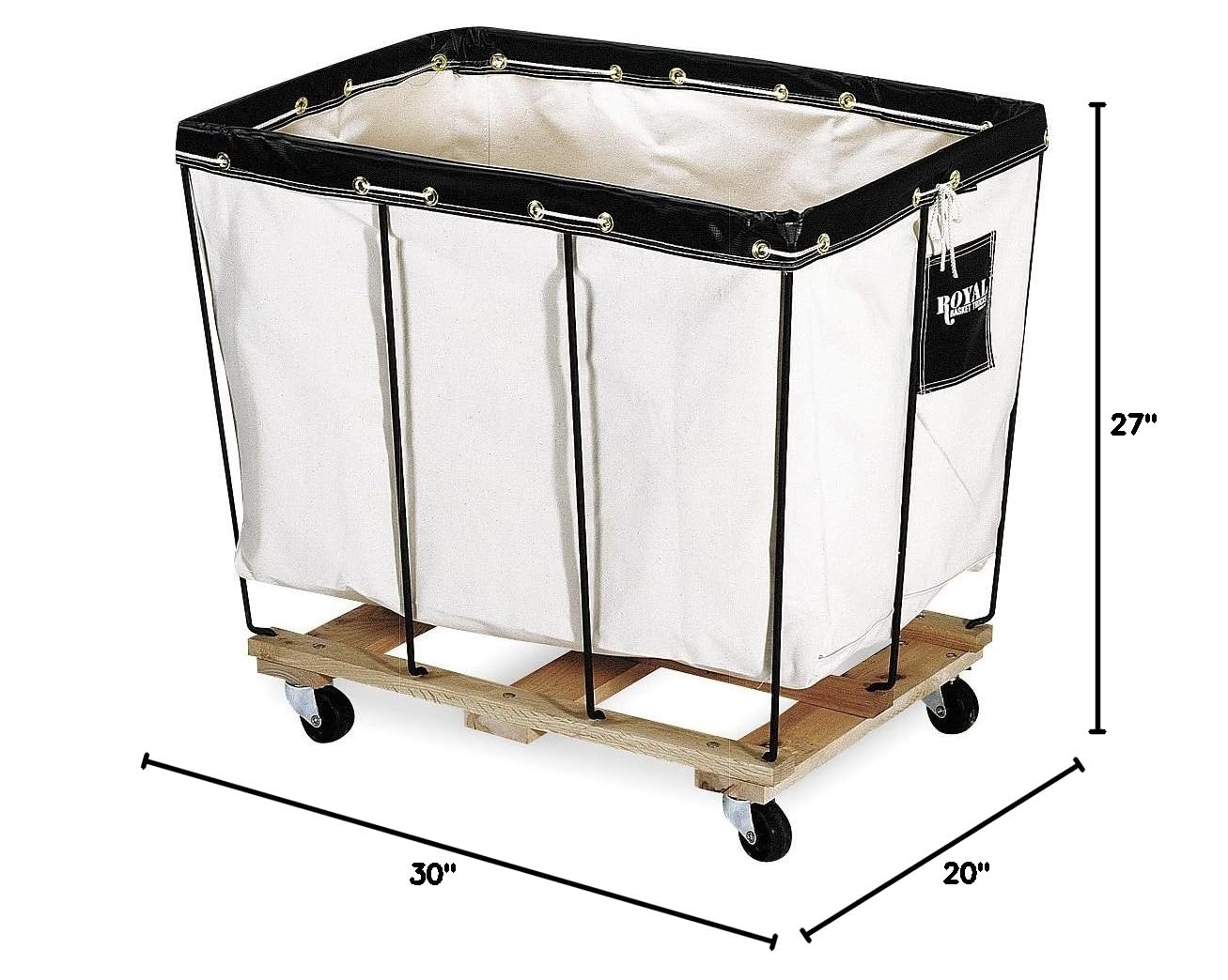 Permanent Liner Basket Truck, 6 Bu, Canvas