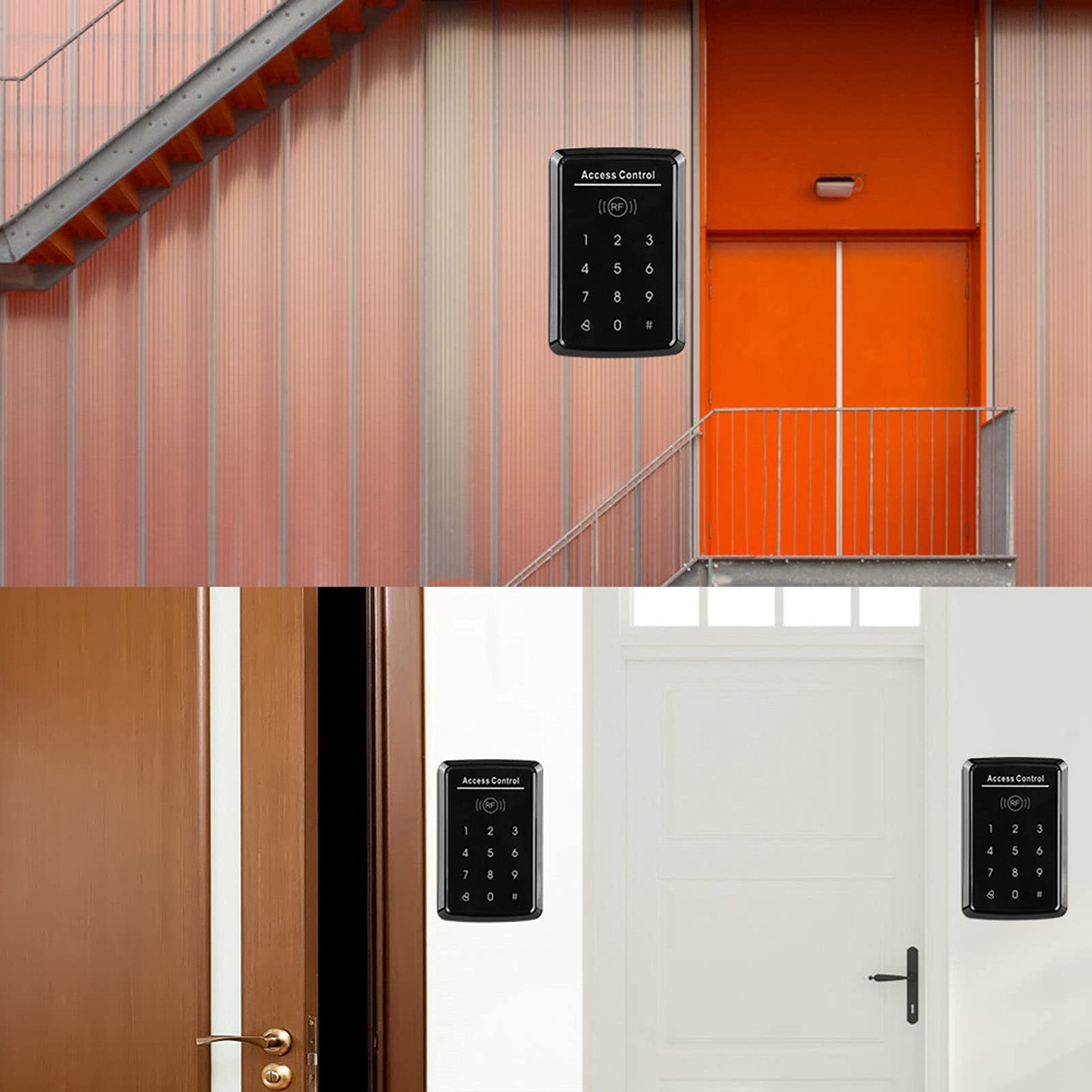 Hidyliu Système de Contrôle D'accès à Serrure électromagnétique de 180 Kg avec écran Tactile et Gestion des Utilisateurs pour Une sécurité Améliorée