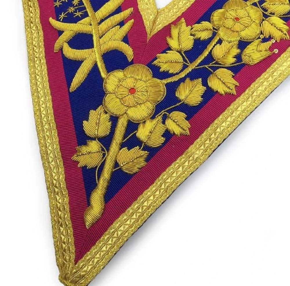 Masonic Regalia Mark Grand - Collare completo per abito, 4 inches, Nastro, Gioiello
