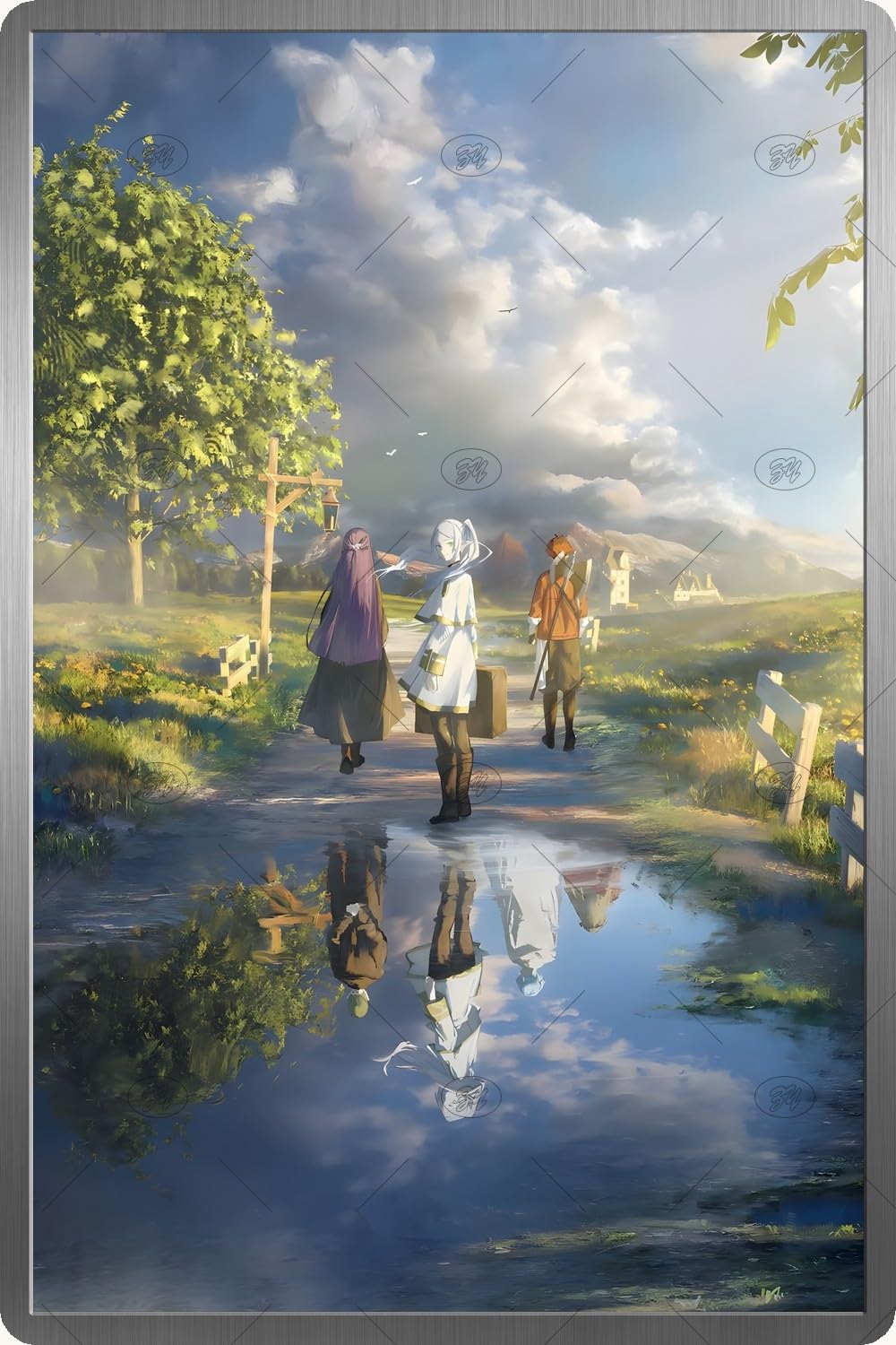 Amazon.com: FUXIZY Sousou No Frieren Poster Vintage tin logo Metal wall