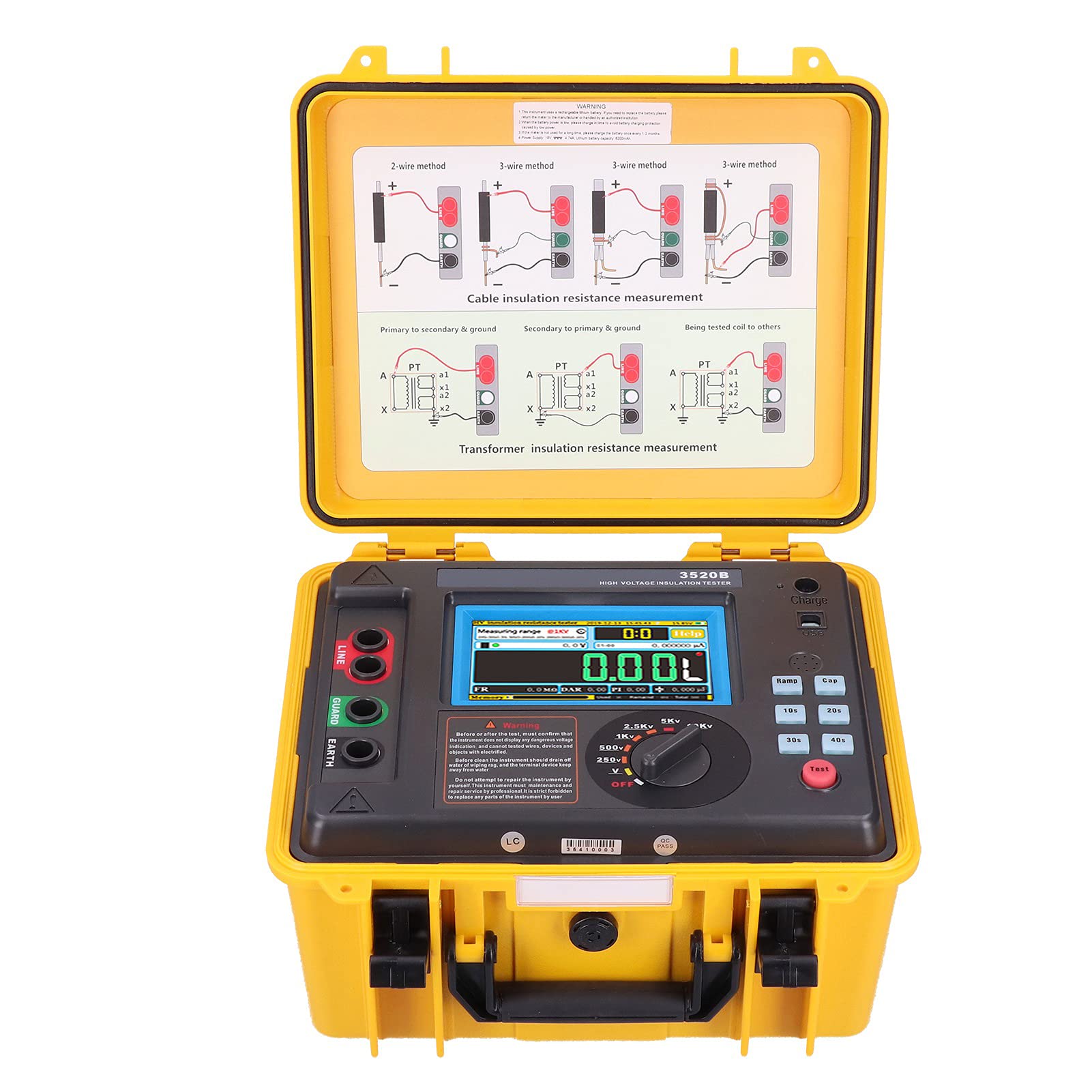 高電圧 2500V 絶縁抵抗試験器 ETCR3400B 家庭/DIY/電工/実験/工場/プロ