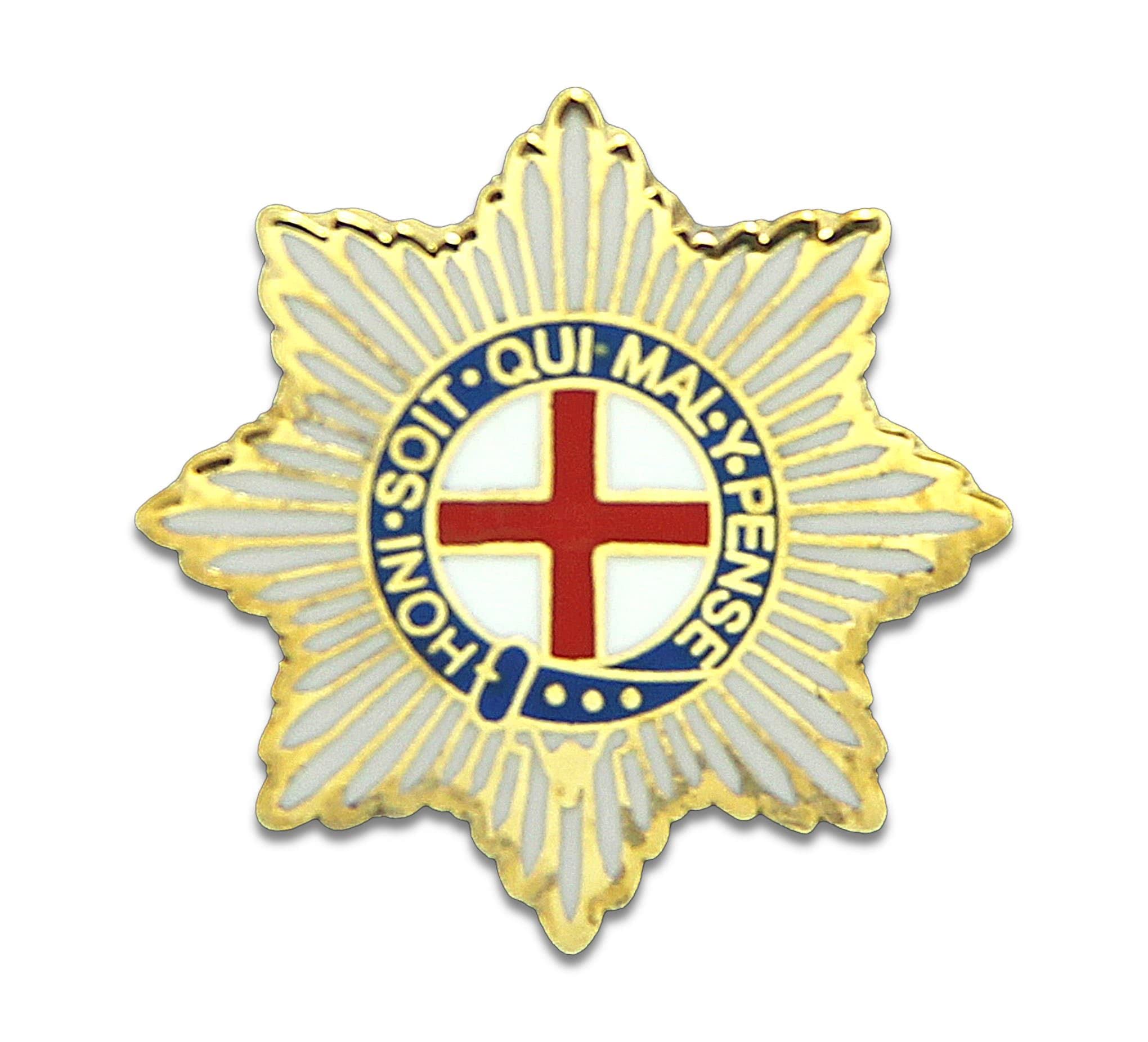 The Regimental Shop Men's Gold/White/Red The Regital Shop Coldstream Guards Lapel Badge