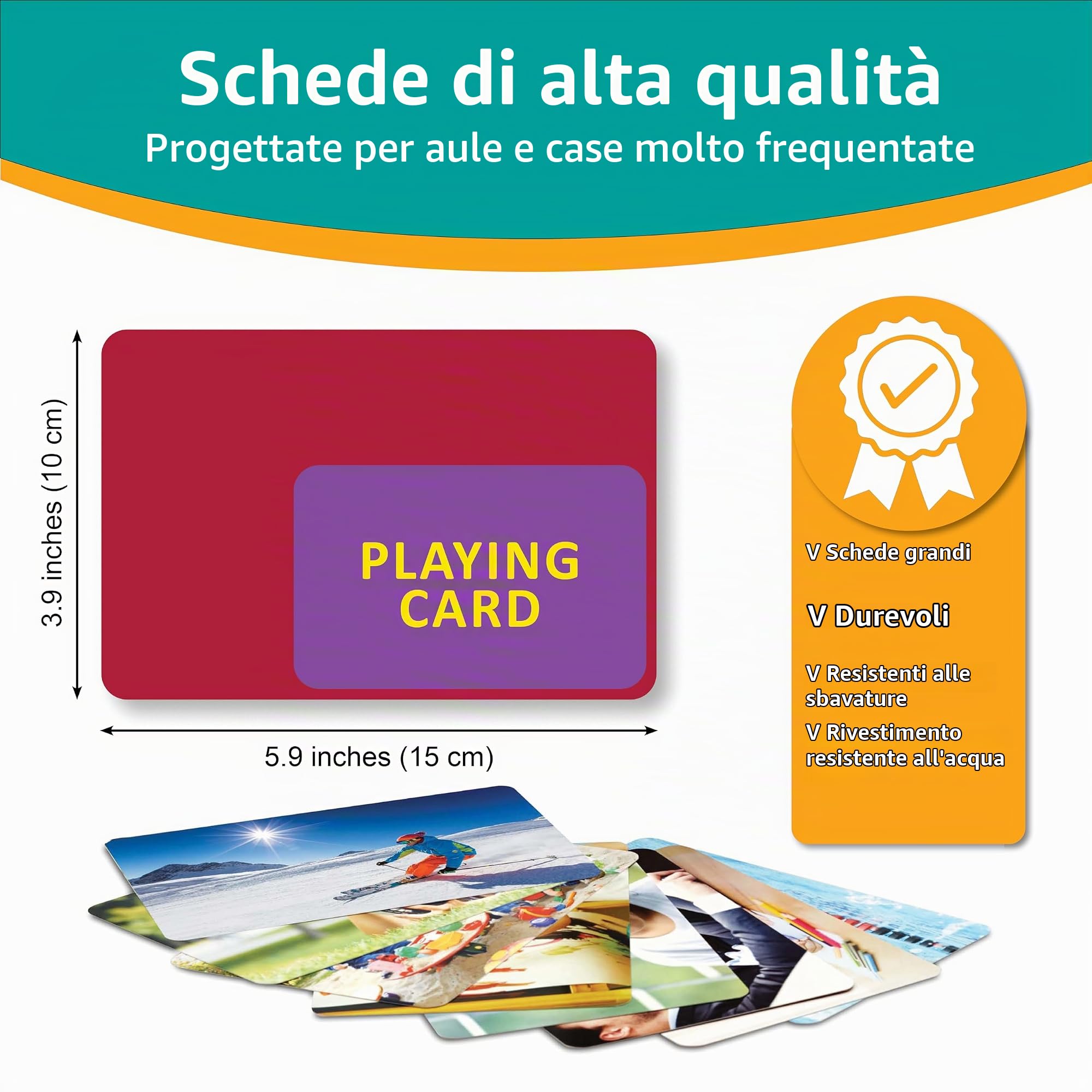 Flash Card sui Verbi Volume 1 e 2. 80 Schede Fotografiche Educative su Azioni e Sviluppo del Linguaggio. Materiali per logopedia, materiali ESL