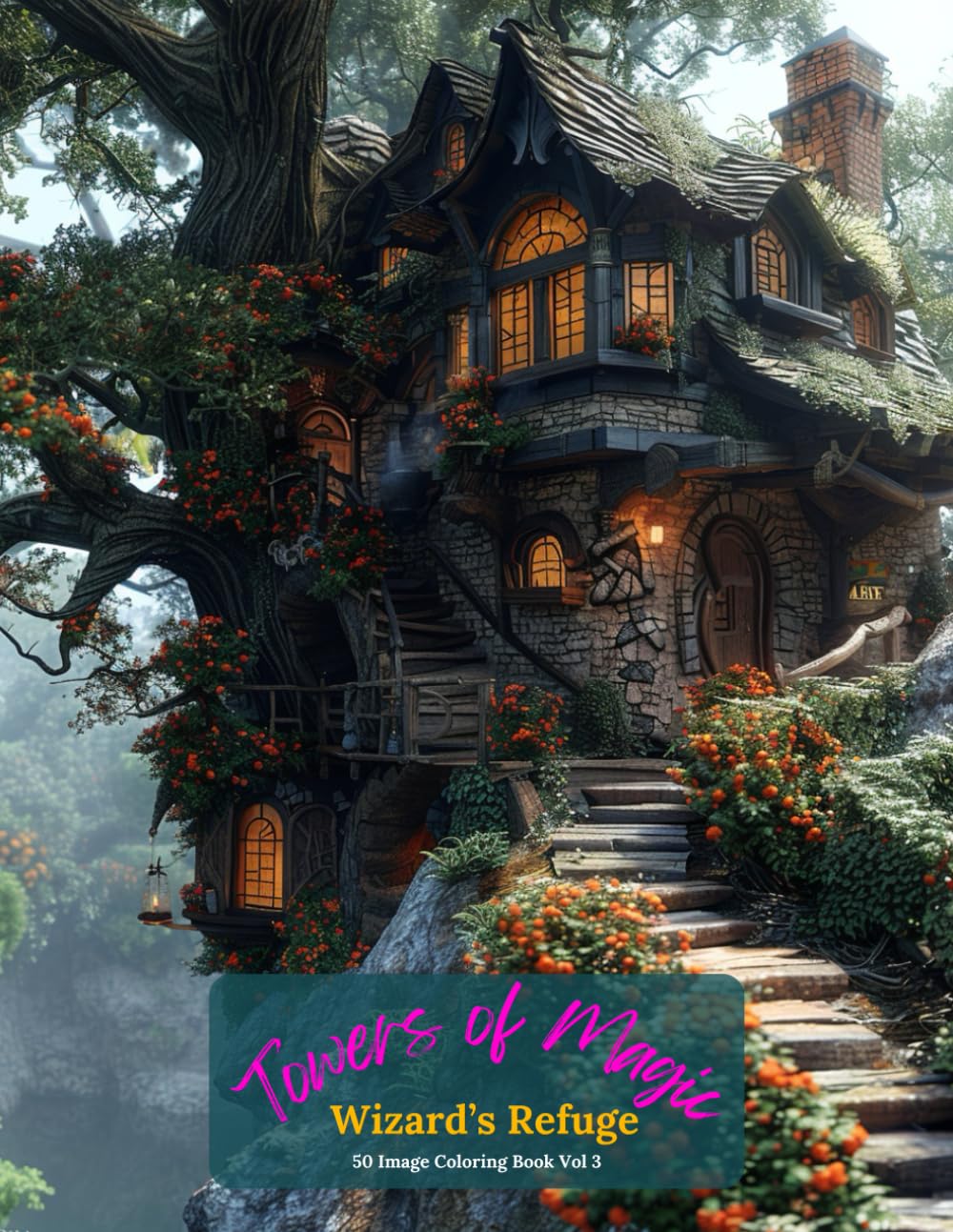 Towers of Magic: Wizard’s Refuge Coloring Book Vol 3