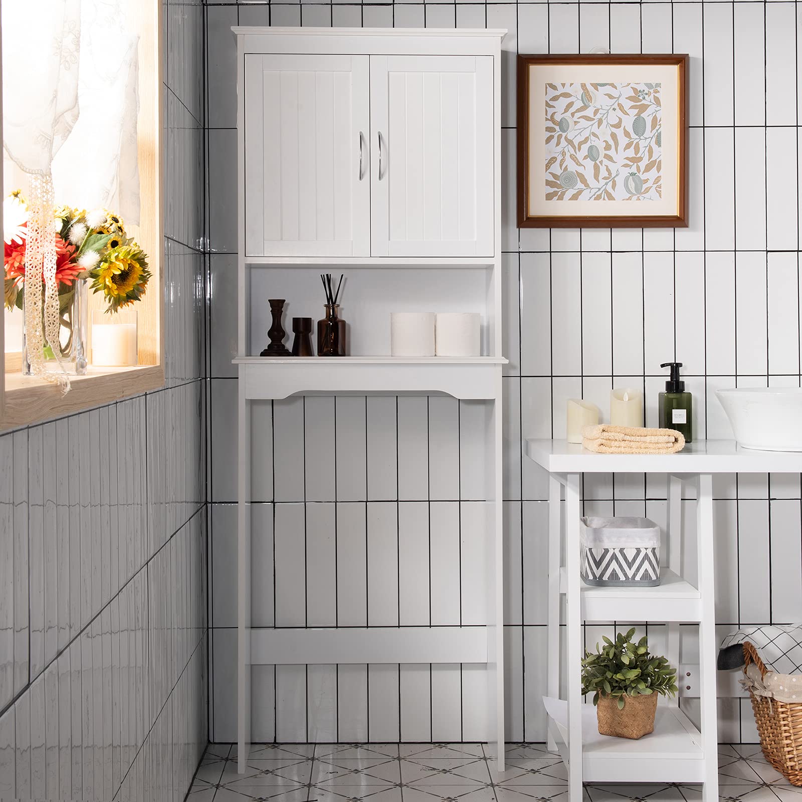 Buy Giantex Over The Toilet Storage Bathroom Organizer