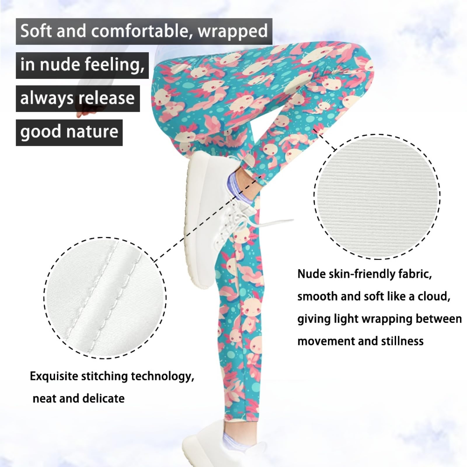 DISNIMO Leggings deportivos para niñas, para danza, entrenamiento, correr, yoga, talla 4-13