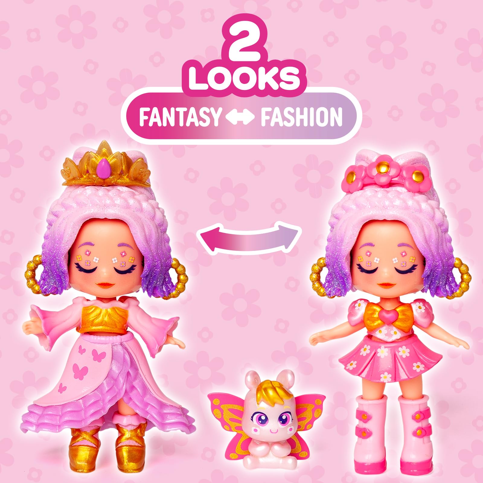 KOOKYLOOS SUITCASE DREAMY BLOSSOM – zestaw modna laleczka z walizką i akcesoriami,zawartość:1 laleczka, 2 stroje, zwierzątko, akcesoria, wieszaki oraz walizka, w której zmieścisz cały zestaw.