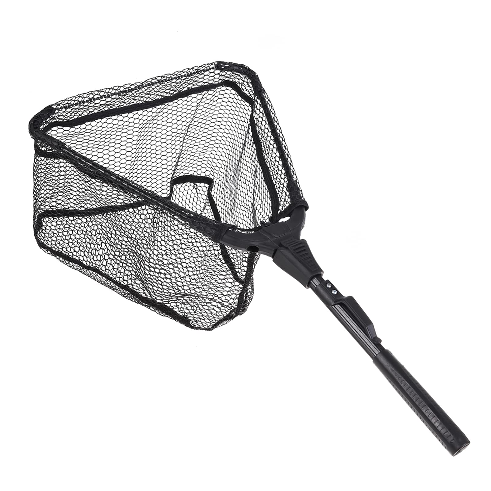 Folding Fish Landing Net Portable Collapsible Triangular Fly Fishing Net Fish Catching or Releasing