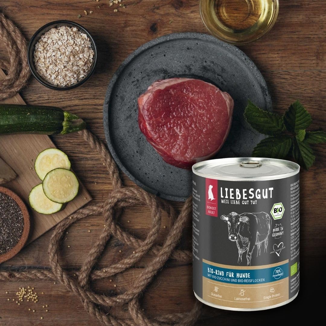 Bio Hundefutter Probierpaket Hund Adult & Sensitiv, produziert in Bayern, 14 x 800 g