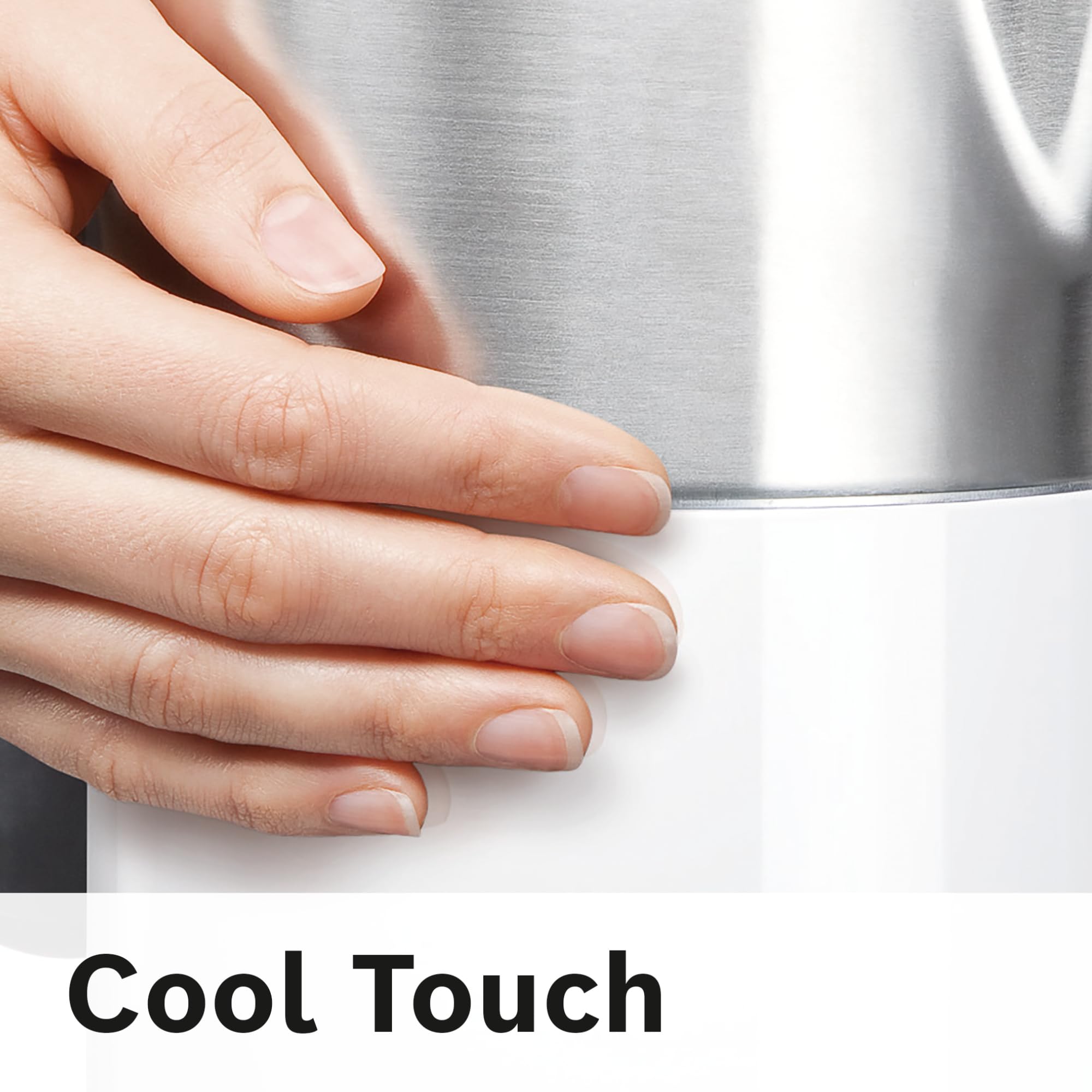 Bosch kabelloser Wasserkocher TWK8611P, Abschaltautomatik, Überhitzungsschutz, Temperaturwahl, Warmhaltefunktion, 1,5 L, 2400 W, weiß