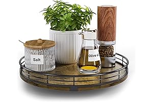 HGF Farmhouse 10" Lazy Susan Turntable Dining Room Centerpiece