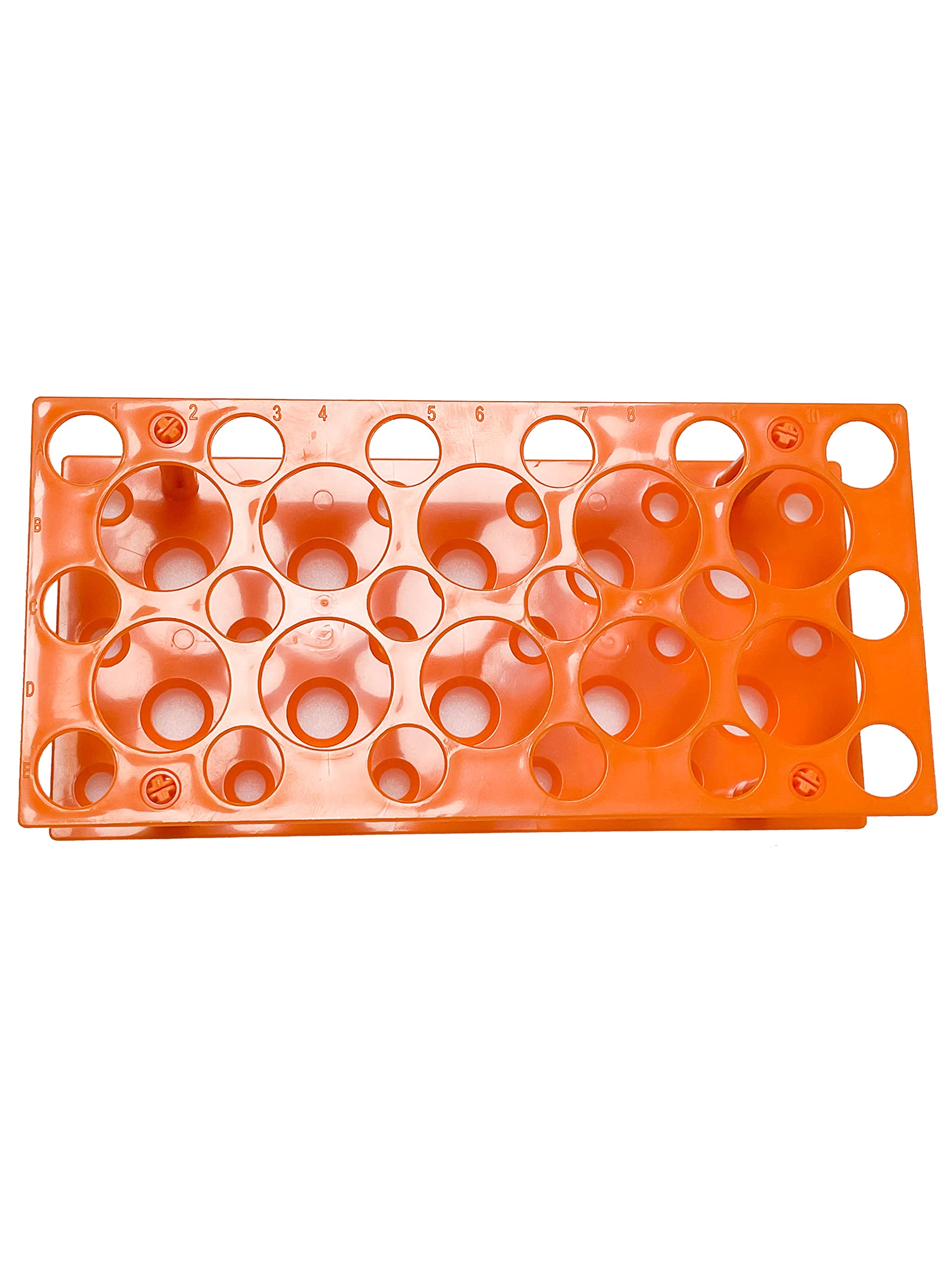 MUHWA Portaprovette da Centrifuga, 28 Pozzetti, per 10/15/50 mL, in Plastica, da Laboratorio