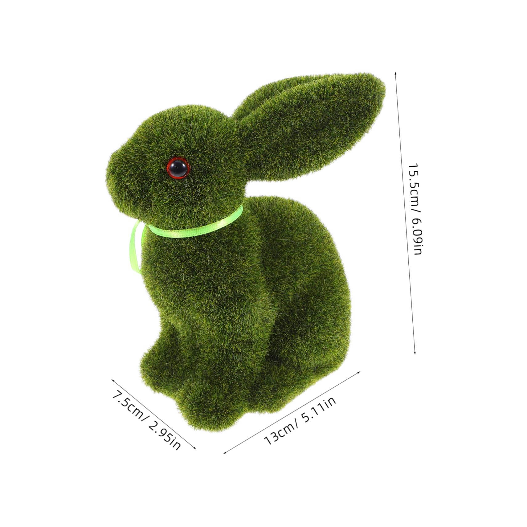 SOLUSTRE 4stücke Adorable Flocked Bunny Dekoration Für Ostern Realistische Plüschkaninchenfigur Für Wohnkultur Und Festliche Anlässe Und Sicher