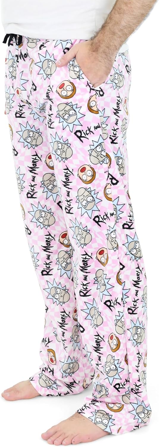 Rick and Morty Pajama Pants for Men, Plush Fleece Character Sleepwear, Adult Pickle Rick PJ - Image 2
